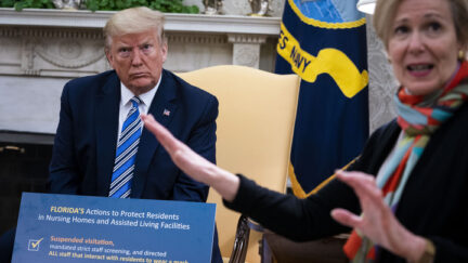 Birx Trump Doug Mills/Getty Images)
