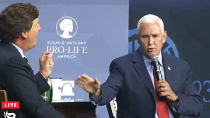 Tucker Carlson and Mike Pence in tense clash over Ukraine