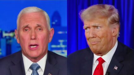 'You Bet!' Pence Says He Can't Wait To Get Trump On Debate Stage — So He Can Totally Call Him Out split image