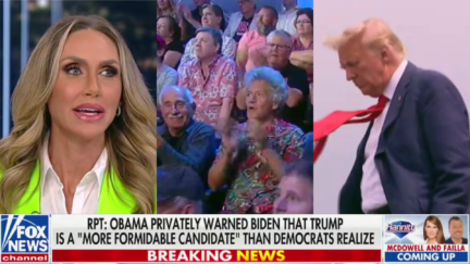 Hannity Crowd Goes Wild As Lara Trump Solemnly Declares 'Donald Trump Was Made For Such A Time As This' After Arrest